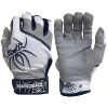2022 Spiderz PRO Model Batting Gloves: White/Navy Blue -Baseball Discounts Shop 2022SpiderzPRO White NavyBlue