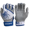 2022 Spiderz PRO Model Batting Gloves: White/Royal Blue -Baseball Discounts Shop 2022SpiderzPRO White RoyalBlue