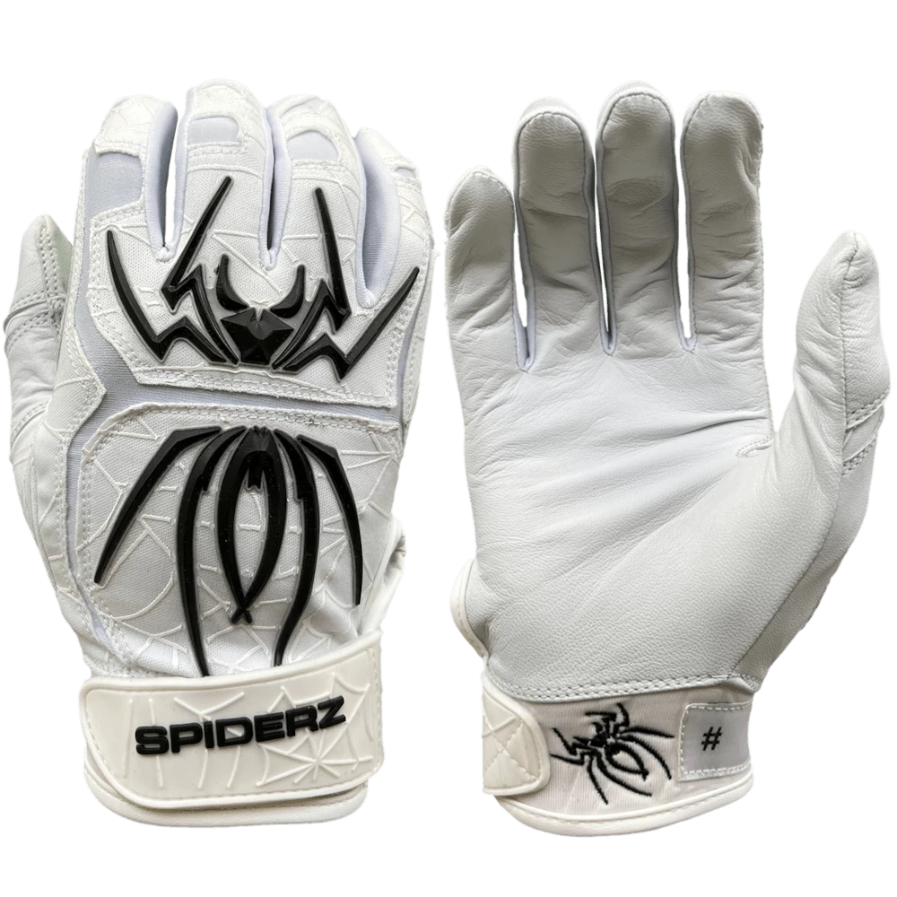 2022 Spiderz ENDITE Batting Gloves: White And Black 3 2022 Spiderz ENDITE Batting Gloves: White And Black