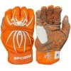 2023 Spiderz HYBRID Batting Gloves: Orange/White -Baseball Discounts Shop 22OrangeWhite