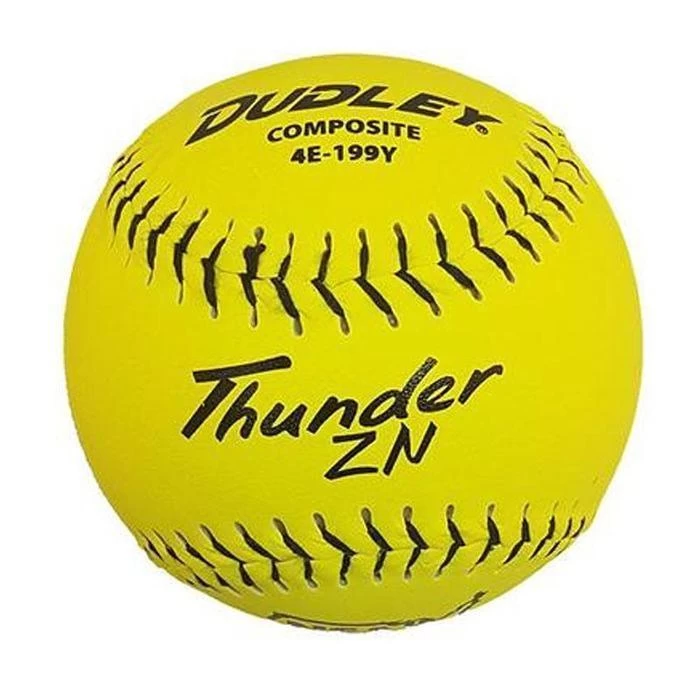 Dudley Thunder ZN HYCON ICON NSA 12" Slowpitch Softballs (DOZEN): 4E199Y 3 Dudley Thunder ZN HYCON ICON NSA 12" Slowpitch Softballs (DOZEN): 4E199Y