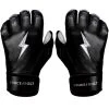Bruce Bolt PREMIUM PRO Chrome Series Short Cuff Batting Gloves: Black 2 Bruce Bolt PREMIUM PRO Chrome Series Short Cuff Batting Gloves: Black -Baseball Discounts Shop BB SC CHRB1