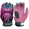 2023 Spiderz HYBRID Batting Gloves: Black Vice -Baseball Discounts Shop Black Vice