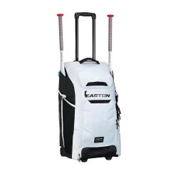 Easton Jen Schro Catcher's Wheeled Bag: A159058 -Baseball Discounts Shop Catcher s Wheeled Bag Jen Schro Side Right