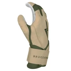Bruce Bolt Premium Pro Military Series Long Cuff Batting Gloves: Beige -Baseball Discounts Shop IMG 0882