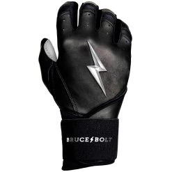 Bruce Bolt PREMIUM PRO Chrome Series Long Cuff Batting Gloves: Black 15 Bruce Bolt PREMIUM PRO Chrome Series Long Cuff Batting Gloves: Black -Baseball Discounts Shop LC CHRB RIGHT