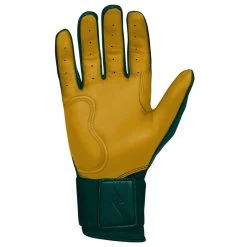 Bruce Bolt PREMIUM PRO Long Cuff Batting Gloves: Green -Baseball Discounts Shop LC GRNG PALM