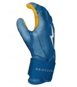 Bruce Bolt PREMIUM PRO Long Cuff Batting Gloves: Royal -Baseball Discounts Shop LC ROYG SIDE