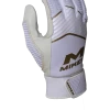Miken Softball MK7X Adult White And Gold Batting Gloves: MBGGLD-WHT -Baseball Discounts Shop MBGGLDwhite1