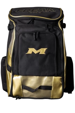 2022 Miken MK7X Baseball & Softball Backpack (Freak Gold Series): MKMK7X-BP-GLD