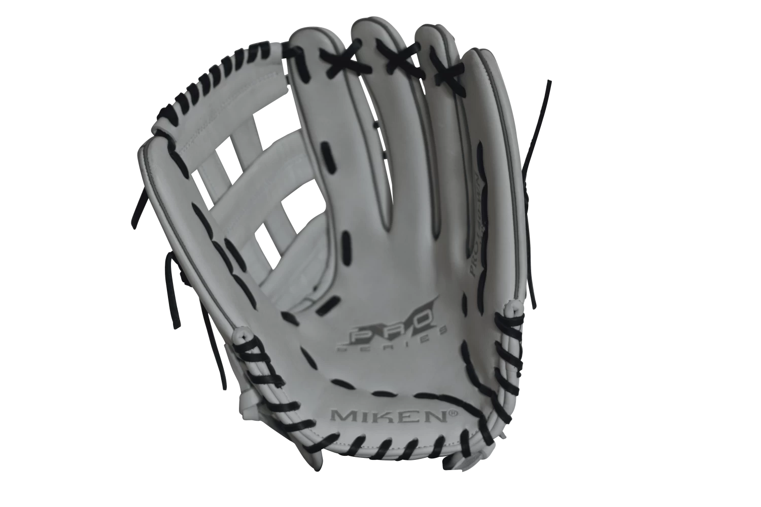 Miken Pro Series 14" Slow Pitch Fielding Glove - White/Navy: PRO140WN 5 Miken Pro Series 14" Slow Pitch Fielding Glove - White/Navy: PRO140WN - Image 3