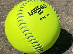Worth 12" Super Gold Dot PRO M USSSA Slowpitch Softballs (Dozen): UM12CY -Baseball Discounts Shop PhotoMar11 121045PM