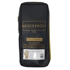 Bruce Bolt PREMIUM PRO Gold Series Batting Gloves: Short Cuff 13 Bruce Bolt PREMIUM PRO Gold Series Batting Gloves: Short Cuff -Baseball Discounts Shop SC GLD BAG