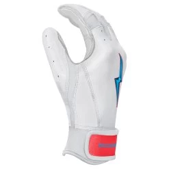 Bruce Bolt PREMIUM PRO BRINSON Series Short Cuff Batting Gloves: White -Baseball Discounts Shop SC LBW SIDE