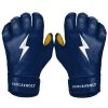 Bruce Bolt PREMIUM PRO Short Cuff Batting Gloves: Navy -Baseball Discounts Shop SC NVYG HERO