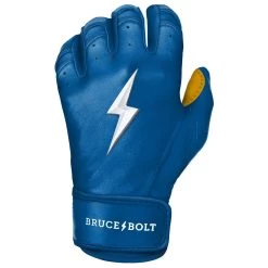 Bruce Bolt PREMIUM PRO Short Cuff Batting Gloves: Royal -Baseball Discounts Shop SC ROYG LEFT
