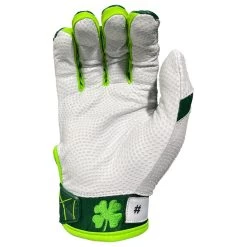 2023 Spiderz Ltd Ed "Lucky" ENDITE Batting Gloves: Dark Green/Kelly Green/White -Baseball Discounts Shop Spiderz Lucky Batting Gloves 2