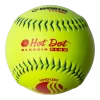 Worth 12" Classic Plus USSSA Hot Dot Slowpitch Softballs (Dozen): UHD12SY -Baseball Discounts Shop UHD12SY