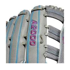 Wilson A2000 SCSP13SS 13" Slowpitch Softball Fielding Glove: WBW10040213 -Baseball Discounts Shop WBW100402 5 A2000 SP13 SC 13 GreyDimpled GreySS BlackSS.png.cq5dam.web .1200.1200
