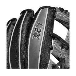 2023 Wilson A2K SC1787SS 11.75" Infield Baseball Glove: WBW1008921175 -Baseball Discounts Shop WBW100892 5 A2K IF 1787SC 1175 BlackSS GreyDimple Grey.png.cq5dam.web .1200.1200