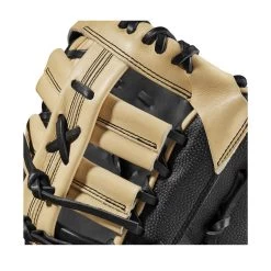 2023 Wilson A2000 1679 Super Skin 12.5" Baseball First Base Mitt: WBW100979125 -Baseball Discounts Shop WBW100979 4 A2000 1B 1679SS 125 Black BlackSS Blonde.png.cq5dam.web .1200.1200
