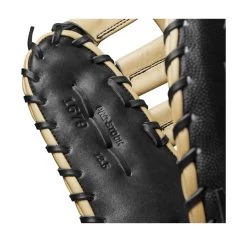 2023 Wilson A2000 1679 Super Skin 12.5" Baseball First Base Mitt: WBW100979125 -Baseball Discounts Shop WBW100979 6 A2000 1B 1679SS 125 Black BlackSS Blonde.png.cq5dam.web .1200.1200