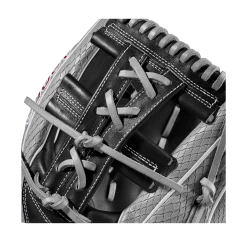 2023 Wilson A2000 FP75SS 11.75" Infield Fastpitch Glove: WBW1009911175 -Baseball Discounts Shop WBW100991 4 A2000 FP FP75SS 1175 GreySnakeSS Black Red