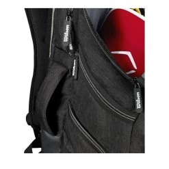 Wilson A2000 Players Backpack Bat Bag: WTA2000 23 Wilson A2000 Players Backpack Bat Bag: WTA2000 -Baseball Discounts Shop WTA20BPBL 5 Wilson A2000 Backpack Black Silver Handle.png.cq5dam.web .1200.1200