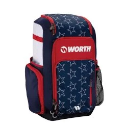 Worth Pro Slowpitch Backpack: WBA004 -Baseball Discounts Shop WorthProSlowpitchBackpack WBA004 Stars and Stripes