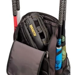 Worth Pro Slowpitch Backpack: WBA004 -Baseball Discounts Shop WorthProSlowpitchBackpack WBA004Top