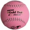 Worth Pink 12" ISA Super Gold Dot 44/400 Slowpitch Softballs (Dozen): WIS12CP -Baseball Discounts Shop Worth ISA WIS12CP Softballs Pink