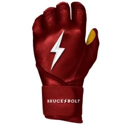 Bruce Bolt PREMIUM PRO Long Cuff Batting Gloves: Maroon -Baseball Discounts Shop premium pro long cuff batting gloves maroon brucebolt 153600